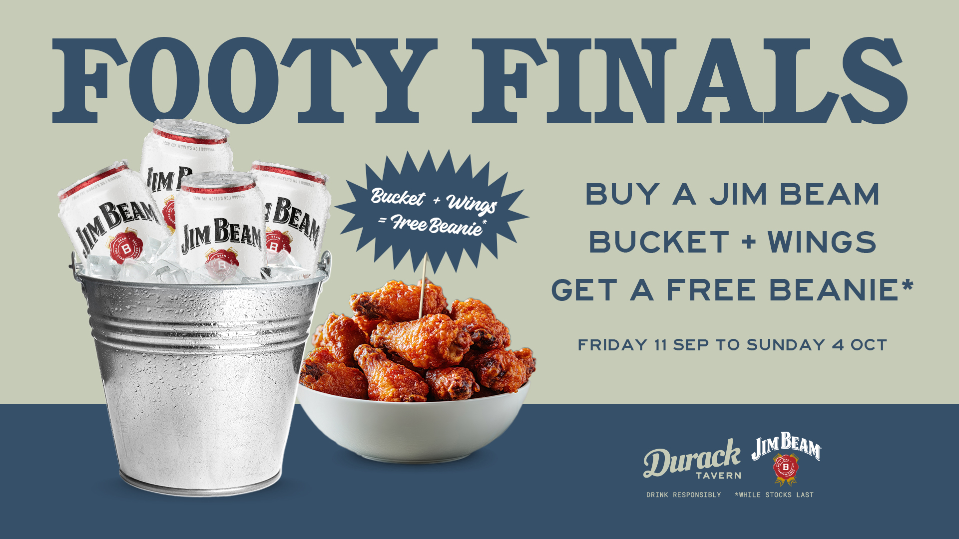 FOOTY FINALS BUCKET & WINGS